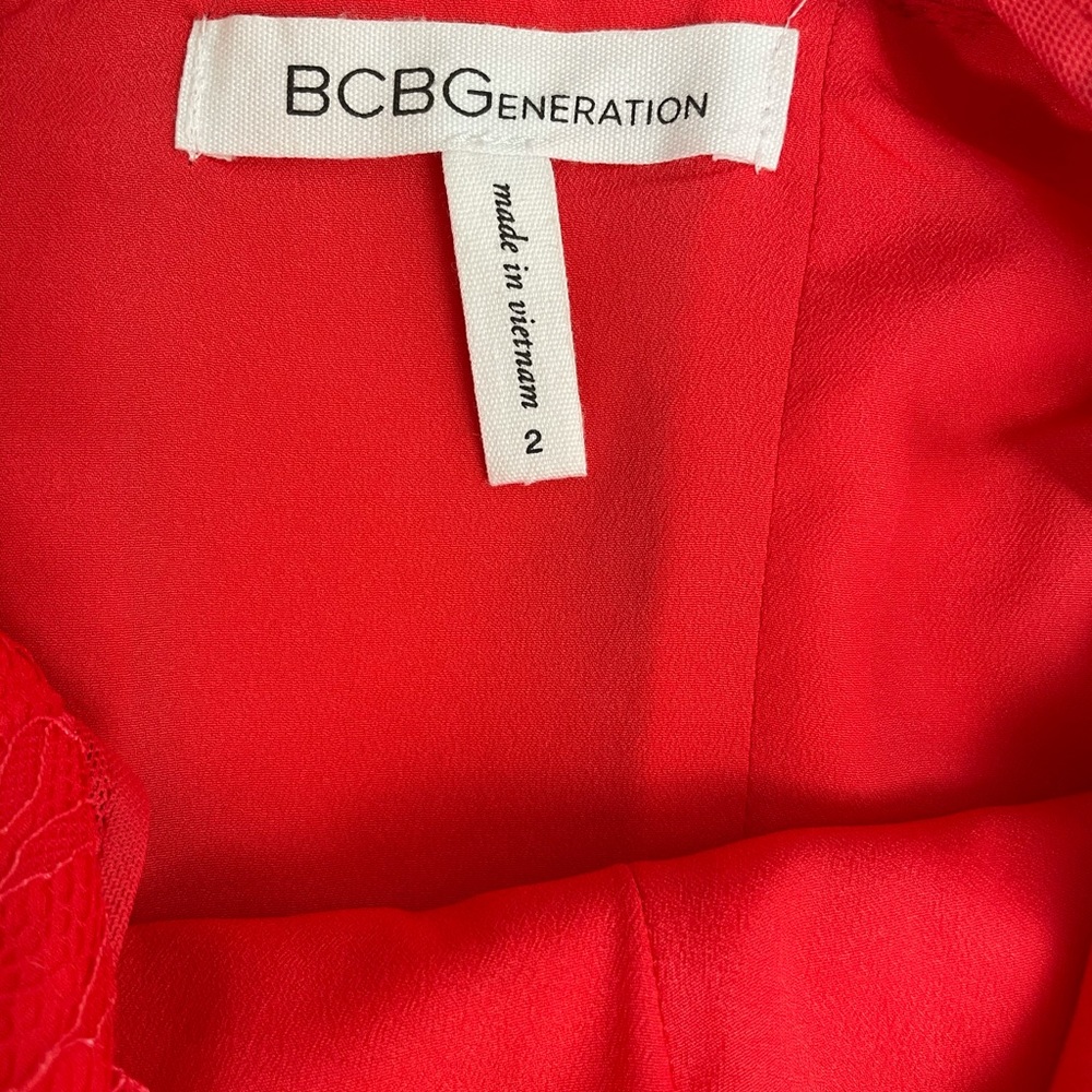 Women’s Coral BCBG Generation A-Line Fit n Flare Dress Size 2 - Picture 6 of 8